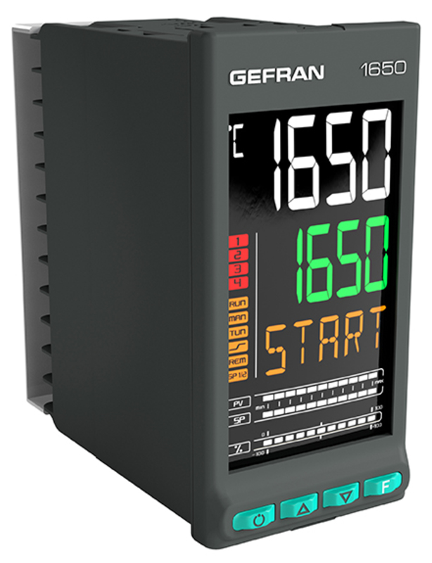 GEFRAN控制器-可編程單元 PID controllers for motorized valves 1650 Double loop PID Controller, 1/8 DIN