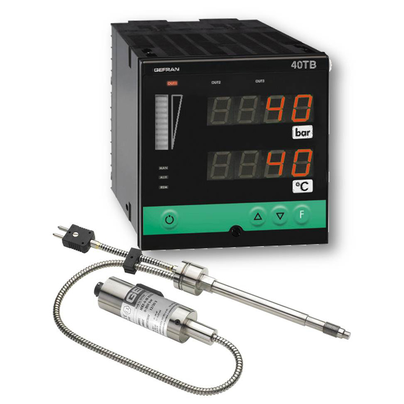 GEFRAN溫控表M9 Pressure and temperature monitoring set (1/4 DIN)