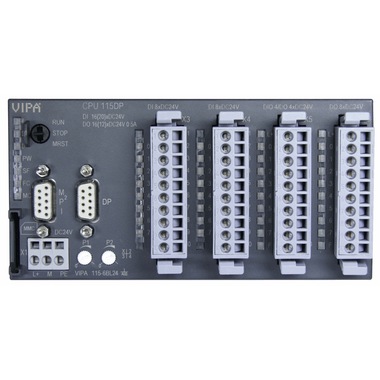 德國VIPA中央處理器115-6BL22-CPU115、16KB，16DI，12DO，4DIO，50KHZ PWM，PROFIBUS DP